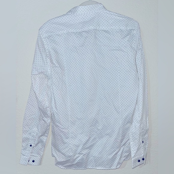 VUSTRA size M, white with mini navy arrows, 100% cotton - Picture 3 of 5